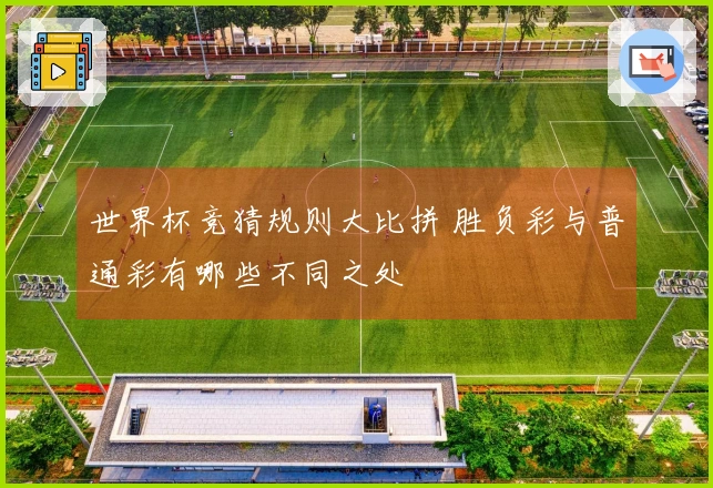 世界杯竞猜规则大比拼 胜负彩与普通彩有哪些不同之处